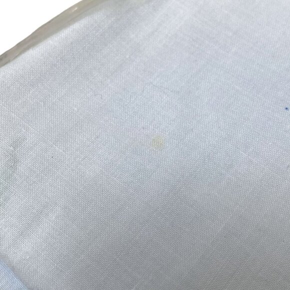 CANNON Full Fitted Sheet White Floral New Vintage No Iron Percale Cotton Blend - Picture 9 of 9